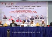 Bersama BRIN, Unhas Resmikan Pusat kolaborasi Riset Mikroba Karst