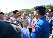 Danny Pomanto, Kapolda Sulsel dan Pj Gubernur Kompak Gelar Pasukan Mantap Brata Menuju Pemilu Damai