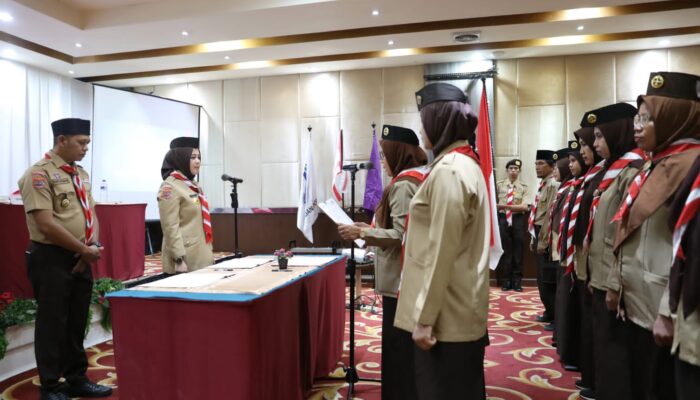 Kukuhkan Saka POM, Wakil Wali Kota Makassar Ajak Pramuka Ikut Awasi Peredaran Obat dan Makanan di Makassar