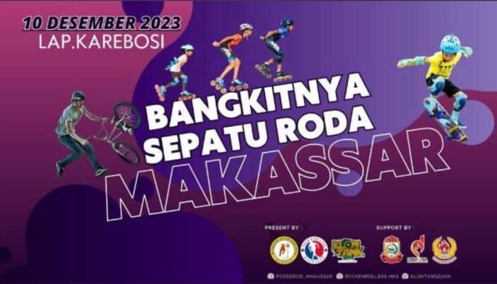 PORSEROSI Makassar Akan Gelar Parade Sepatu Roda dengan tema “SEPATU RODA BANGKIT ” Libatkan Ratusan Atlet