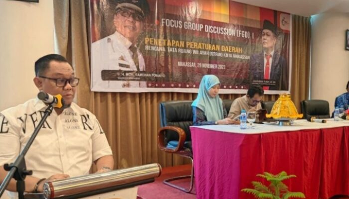 Distaru Kota Makassar Gelar FGD I Penetapan Perda RTRW, kota Makassar tahun 2023