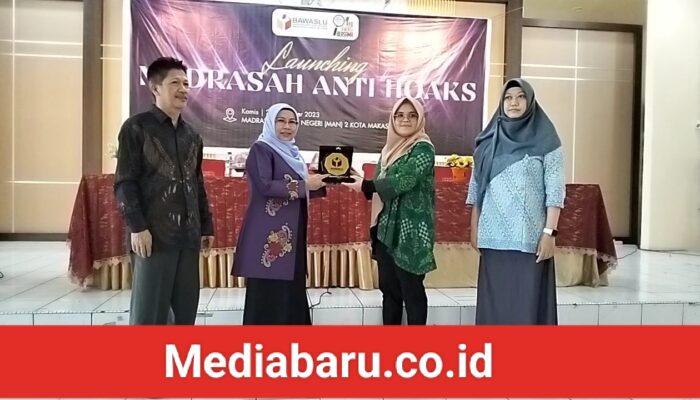 Bawaslu pusat Launching MAN 2 Makassar Menjadi Madrasah Anti Hoaks Pertama