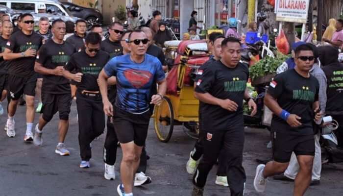 Hoby Berolahraga, Mayjen Totok Jogging Pagi Bersama PJU Kodam
