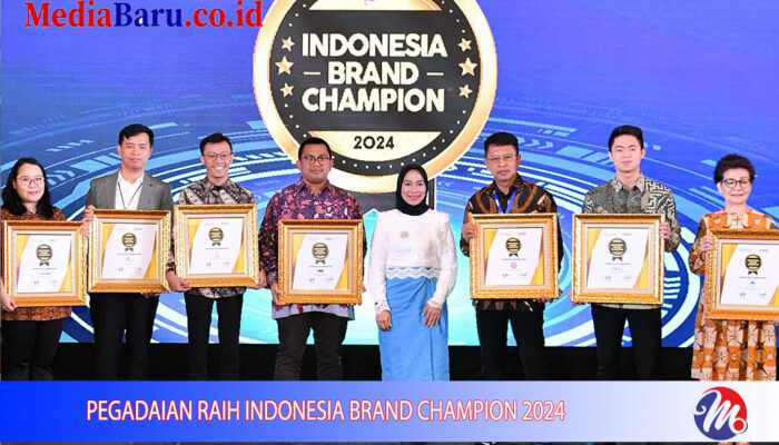 Sukses Bertransformasi Dalam Produk & Layanan, Pegadaian Raih Indonesia Brand Champion 2024