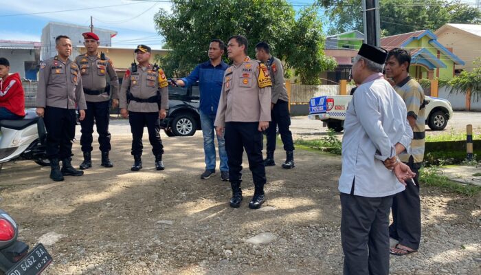 Kapolres Gowa Tinjau Pengamanan TPS di Tiga Kecamatan
