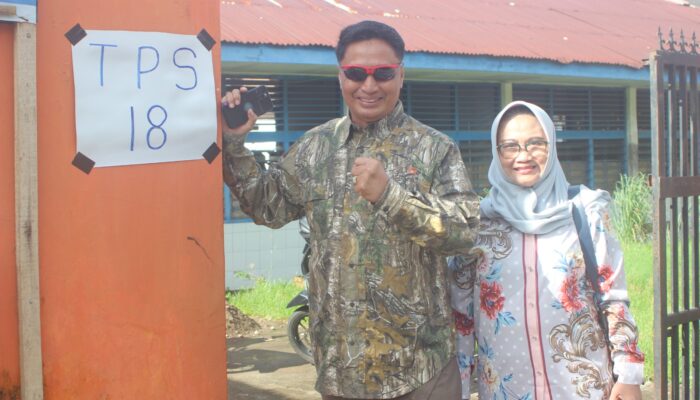Brigjen TNI Purn, DR Jahidin Secara Resmi Menggunakan Hak politik pertama kalinya menggunakan hak Suaranya