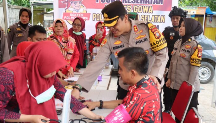 Polres Jajaran Polda Sulsel Gelar Bakti kesehatan untuk para petugas Pemilihan Umum (Pemilu) 2024