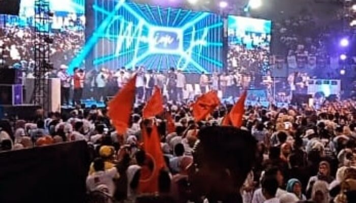 Ribuan Relawan Prabowo Gibran Penuhi GOR Sudiang