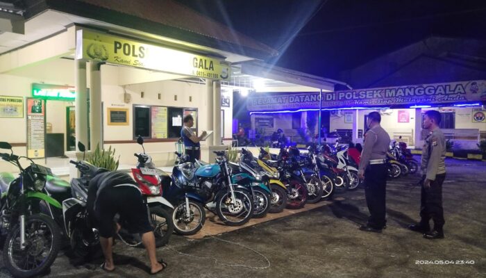 Ops Cipta Kondisi Malam Minggu, Polisi Jaring 20 Unit Sepeda Motor KNALPOT BRONG RACING”