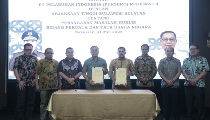 Pelindo Regional 4 dan Kejati Sulsel Teken MoU Penanganan Masalah Hukum