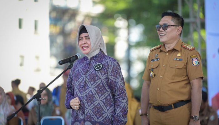 Indira Yusuf Ismail Pacu Semangat Kompetisi Peserta O2SN SD-SMP Kota Makassar