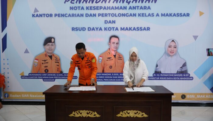 Kantor Pencarian dan Pertolongan Makassar Jalin Kerjasama dengan RSUD Daya Kota Makassar