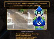 Pipa PVC 600 mm Milik PDAM Bocor di Jalan Anggrek Sementara Dalam Perbaikan