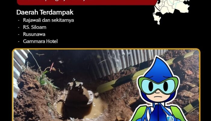 Memaksimalkan pelayanan, PDAM kota Makassar Lakukan Pengerjaan Penggantian Gate Valve 200 mm di Metro Tanjung Bunga