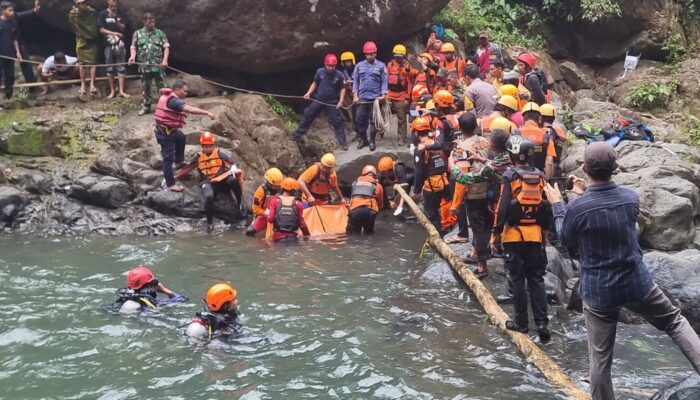 Kurang dari 24 jam, Kedua Korban Tenggelam di Air Terjun Jami ditemukan Tim SAR Gabungan