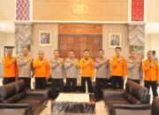 Ditemani Jajaran Pejabat, Kepala Kantor Pencarian dan Pertolongan Makassar Kunjungan ke Mapolda Sulsel