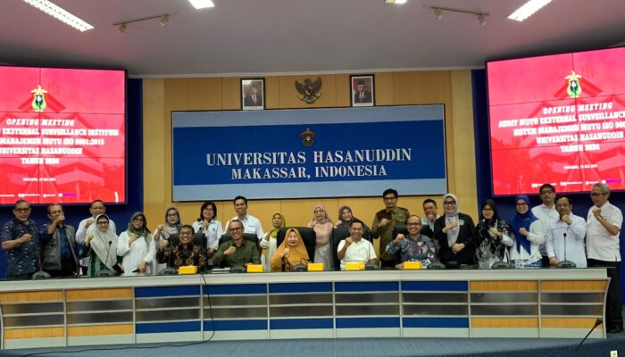 Unhas Gelar Rapat Temu Awal Audit Mutu Eksternal ISO 9001:2015