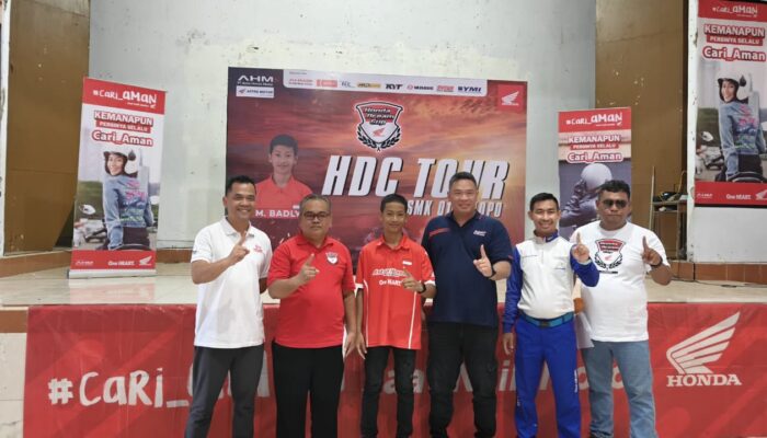 Honda Dream Cup Tour Hadirkan Pebalap Honda M. Badly Ayatullah di SMKN 1 Palopo