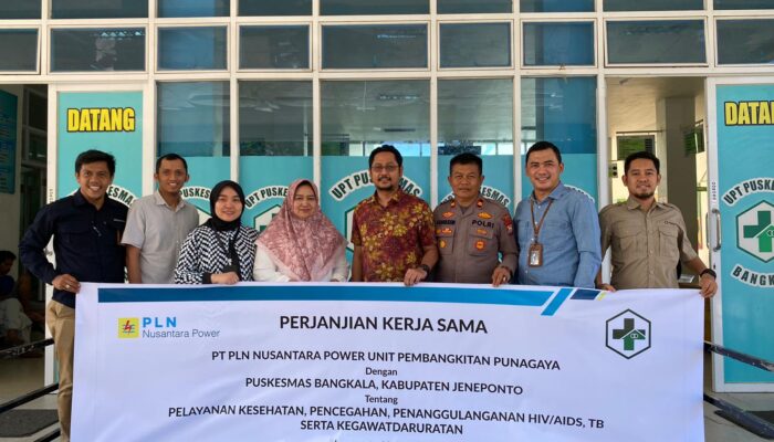 PLN NP UP Punagaya Teken MoU dengan Puskesmas Kecamatan Bangkala