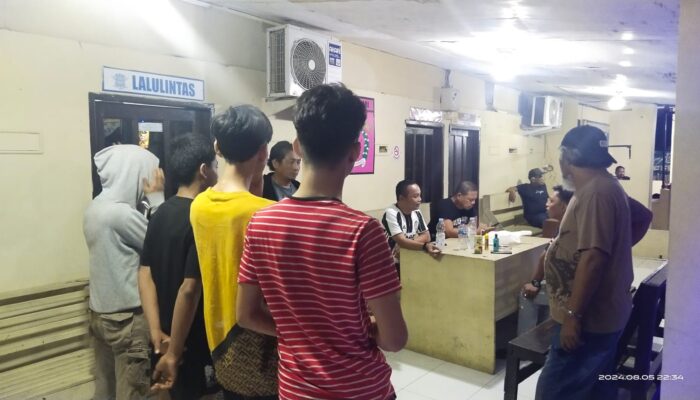 Polsek Manggala Amankan 4 Pelaku Penyerangan Dan Pengrusakan di Wilayah Kel. Biring Romang Kec. Manggala