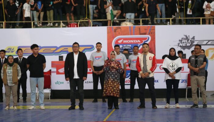 Indira Yusuf Ismail Buka Turnamen Basket Honda DBL with Kopi Good Day Sulawesi Selatan