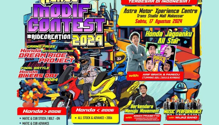 Honda Modif Contest RideCreation 2024 Siap Meriahkan Kota Makassar