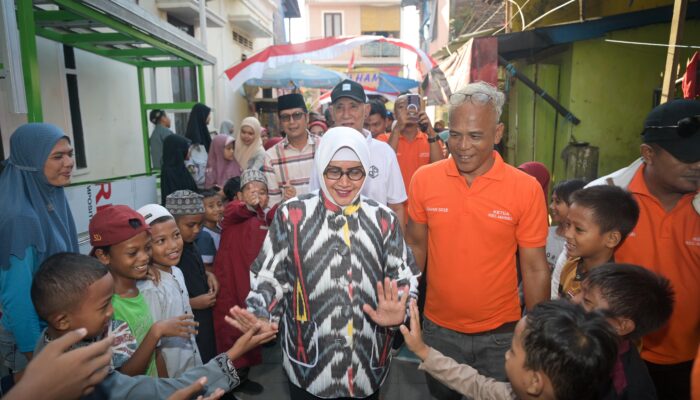 Ketua TP PKK Makassar Ajak Warga Bangun dan Tata Longwis Cinta Damai dan Pineberg