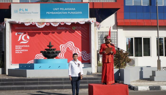 Peringatan HUT RI KE-79 Tahun Di PLN Power UP Punagaya Berlangsung Penuh Hikmat Dengan Memakai Baju Adat