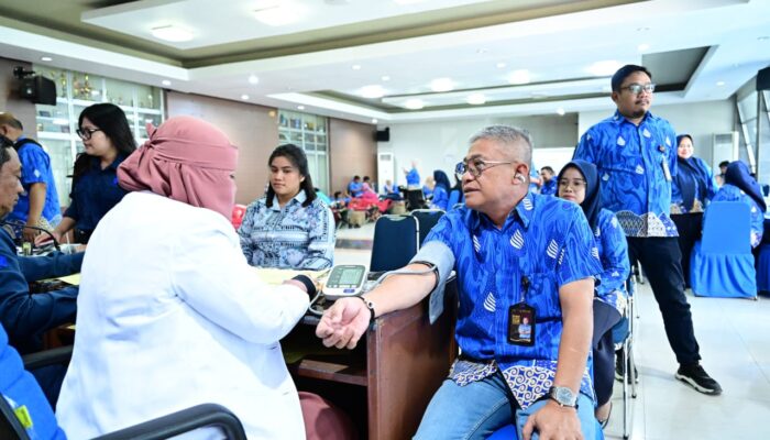 Rangkaian HUT ke-100 Tahun, PDAM Makassar Kembali Gelar Donor Darah Rutin di Aula Kantor PDAM Kota Makassar