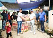 Bentuk Kepedulian, Dirut PDAM Makassar, Beni Iskandar datang langsung Sekaligus Beri Bantuan Kepada Korban