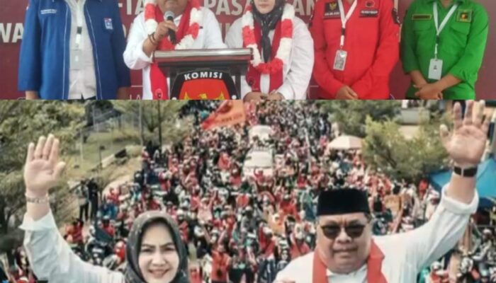Ribuan Simpatisan Hadiri Deklarasi dan Pendaftaran Paslon Putri Dakka dan Haidir Basir