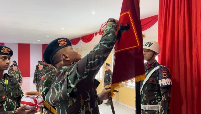 Brimob Bone Gelar Upacara Tradisi Penyucian Tunggul Batalyon C Pelopor Sat Brimob Polda Sulsel “Tenri Betta”
