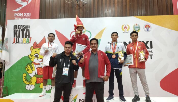 Petinju Josua Holly Sumbangkan Emas  untuk Sulsel di PON XXI Aceh-Sumut 2024