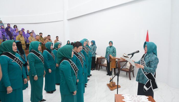 Indira Yusuf Ismail Kukuhkan Ketua Pembina Posyandu Kecamatan, Perkuat Layanan Kesehatan Ibu dan Anak di Makassar