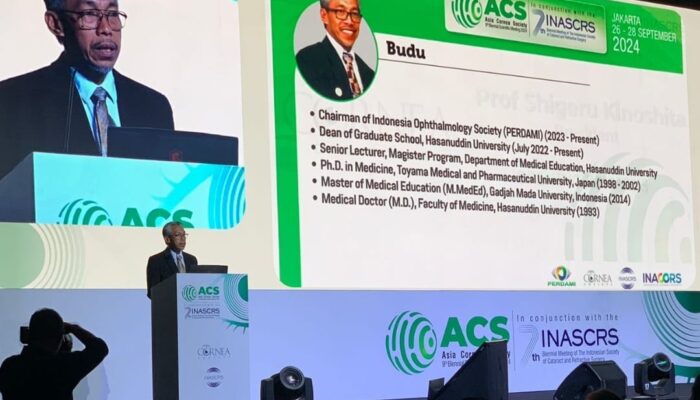 Prof. Budu Paparkan Materi pada Pertemuan Internasional Ahli Kesehatan Mata se-Asia