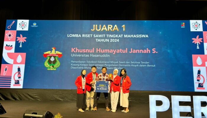 Mahasiswa Unhas Juara 1 Lomba Riset Sawit Kementerian Keuangan