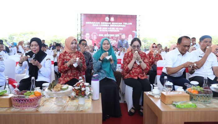 Gerakan Gemar Makan Telur HUT Sulsel 355, Pjs TP PKK Kota Makassar Harap Jadi Kebiasaan Diri