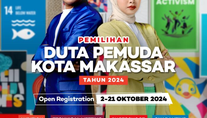 Ini Syarat dan Ketentuan Daftar Duta Pemuda Kota Makassar 2024