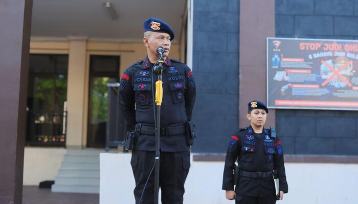 Pelantikan Presiden Dan Wakil Presiden Republik Indonesia, Sat Brimob Polda Sulsel Gelar Apel Siaga