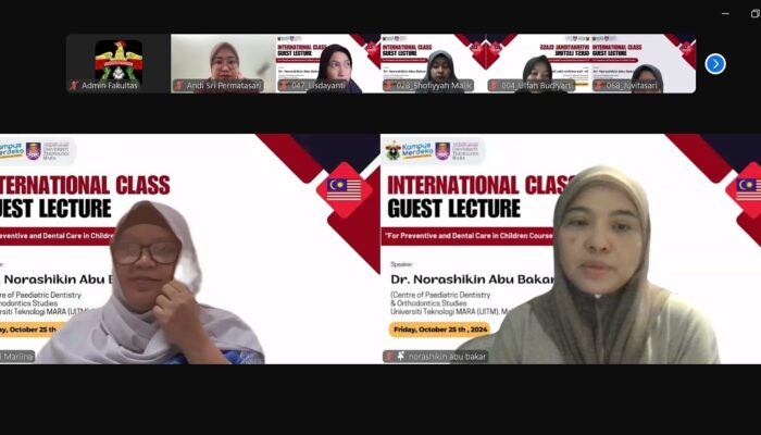 Dr. Norashikin Abu Bakar dari UITM Malaysia Bahas Kesehatan Gigi Anak di FKG Unhas