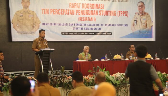 Pjs. Wali Kota Makassar Buka Rapat Koordinasi TPPS, Tekan Stunting