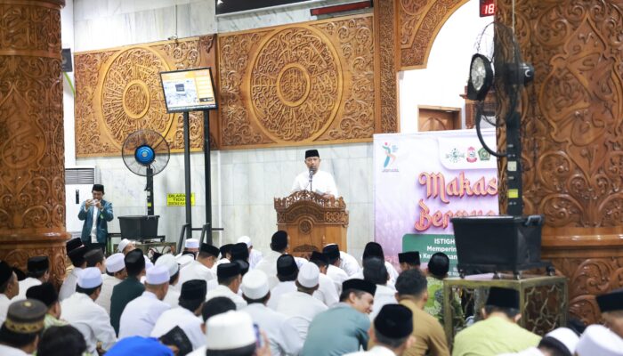 Pjs Wali Kota Arwin Makassar, Azis Ajak Masyarakat Wujudkan Pilkada Damai di Acara Makassar Bermunajat 2024