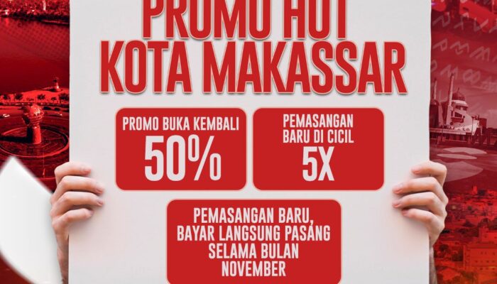 Memperingati HUT Kota Makassar, PDAM Berikan Promo Pemasangan Bagi Para Calon Maupun Pelanggan non Aktif