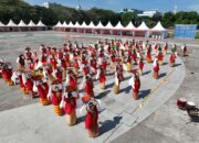 Drum Corps Makassar dan Tari Butta Kalabbirangku Tampil Memukau di HUT Kota Makassar ke-417