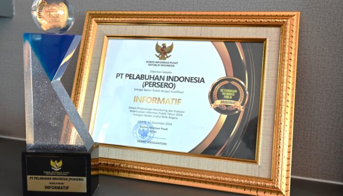 Hattrick! Pelindo Raih Predikat BUMN Informatif Tiga Kali Berturut-Turut
