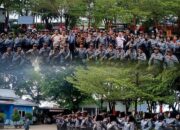 Satlinmas Kecamatan Tamalate Gelar Apel Kesiagaan Menjelang Pilkada 2024
