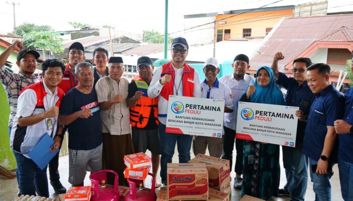 Aksi Cepat Tanggap Pertamina Patra Niaga Sulawesi Tunjukan Kepedulian, Berikan Bantuan Korban Banjir di Makassar