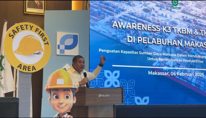 Tingkatkan Kesadaran K3, Pelindo Gelar Awareness untuk TKBM dan TK Bagasi Pelabuhan Makassar