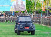 Gubernur Sulsel Pimpin Apel Satpol PP di Wajo Naik Mobil Listrik Jeep Andalan Cek Kesiapan Pasukan