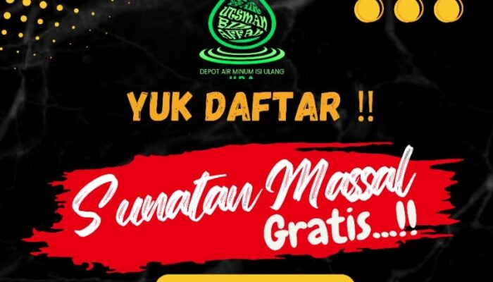 Depot Air Utsman Bin Affan Kembali Gelar Sunatan Massal, Target 130 Peserta